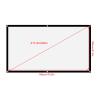 40 inch Projection Screen Foldable Projector 50 60 in Backyard for Movies with Grommets Hanging Movie 40 mini Pull Down Outdoor Washable Portable Curtain 43 Thick Cloth Fabric (84 inches) view 2