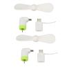 Cyrank 2 PCS Mini Cell Phone Fan, Smartphone Fan 2 in 1 Mobile Phone Fans Cellphone Accessories with Micro USB Type C Interfaces for Phones view 1
