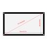 40 Inch Projection Screen, Foldable and Portable Anti Crease Movies Screens for Home Theater Outdoor Indoor Support Double Sided Projection for Home Party Office Classroom view 2