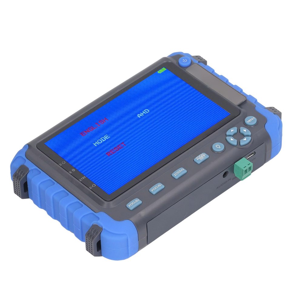 5 Inch CCTV Tester 8MP AHD Camera Tester Coaxial Analog Camera Monitor Tester Video Monitor Tester PTZ Controller, Cable Test, VGA , DC12V Output