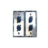 (2) Two Single Wall Plates w/Dual Genuine Neutrik NL4MPXX SpeakON (Stainless) view 2