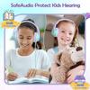Candy Bila Kids Headphones, Wired Headphones for Kids Over Ear with Microphone, 85/94dB Volume Limiter Headphone for Girls Boys, Foldable Headphone for Learning & Entertainment,Gradient Purple view 2