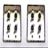(2) Two Four XLR Double Wall Plates w/Neutrik 2 Male + 2 Female Stainless Steel view 2