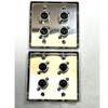 (2) Two Four XLR Double Wall Plates w/Neutrik NC3FD-L-1 Female Stainless Steel view 3