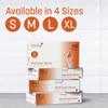 Caring Vinyl Exam Gloves (XL, 90ct), Powder Free and Not Made with Natural Rubber Latex, Gloves for Medical Use, First Aid, Food Prep and More view 4
