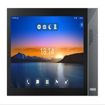 Fanvil - SIP Indoor Unit, 2 SIP Lines, Android 9.0,10.1" Color Touchscreen,HD Audio,Builtin2W Speaker