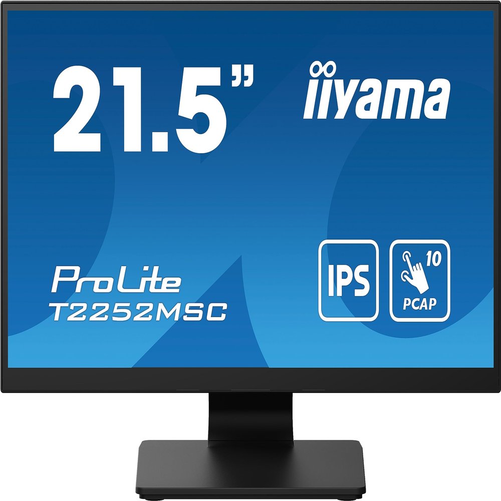 iiyama Prolite T2252MSC-B2 computer monitor 54.6 cm (21.5") 1920 x 1080 Pixels Full HD LCD Touch Display Black