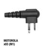 PRYME LMC-1DR03 PRO-Grade Commercial Lapel Mic w/D-Ring Earphone (for Moto Radios w/2-pin Side Connector) view 4