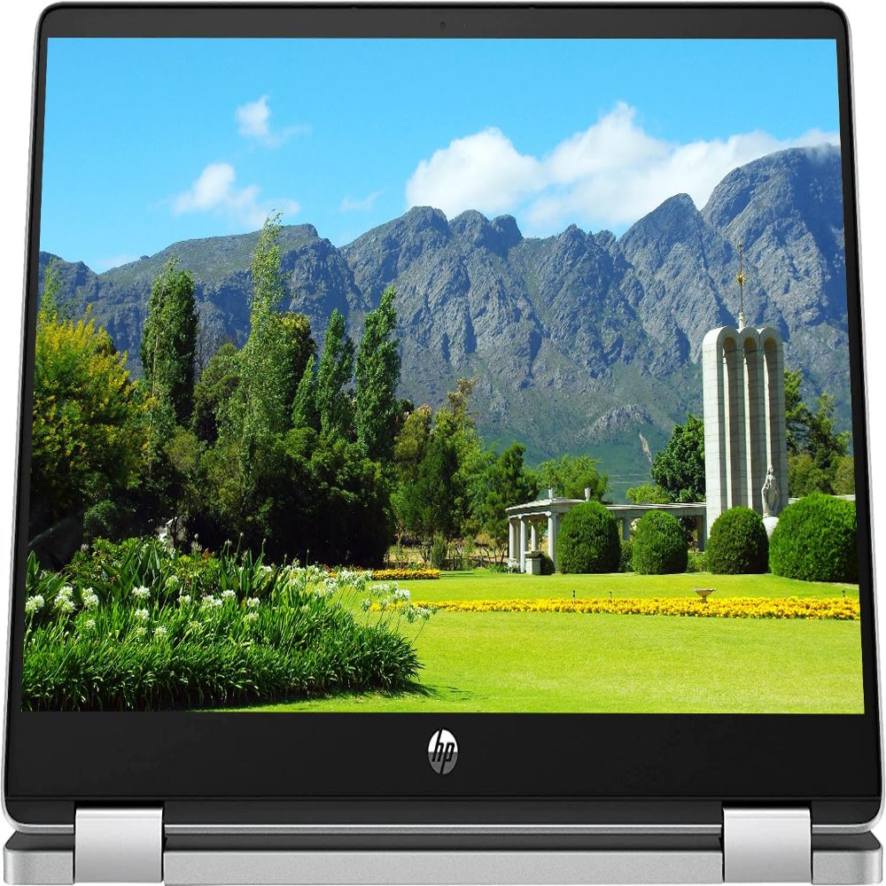 HP 2023 Convertible 2-in-1 Chromebook, 14"" HD IPS Touchscreen, Intel Pentium Processor up to 3.30GHz, 8GB Ram, 128GB SSD, Super-Fast 6th Gen WiFi, Chrome OS, Dale Silver (Renewed)