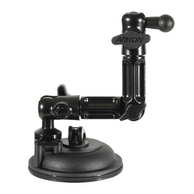 ARKON Mounts Multi-Angle Suction Mount for Windshield, Dashboard, or Any Smooth Surface | Heavy-Duty Materials | High Strength Suction Hold | 360 Degree adjustability HD6802017