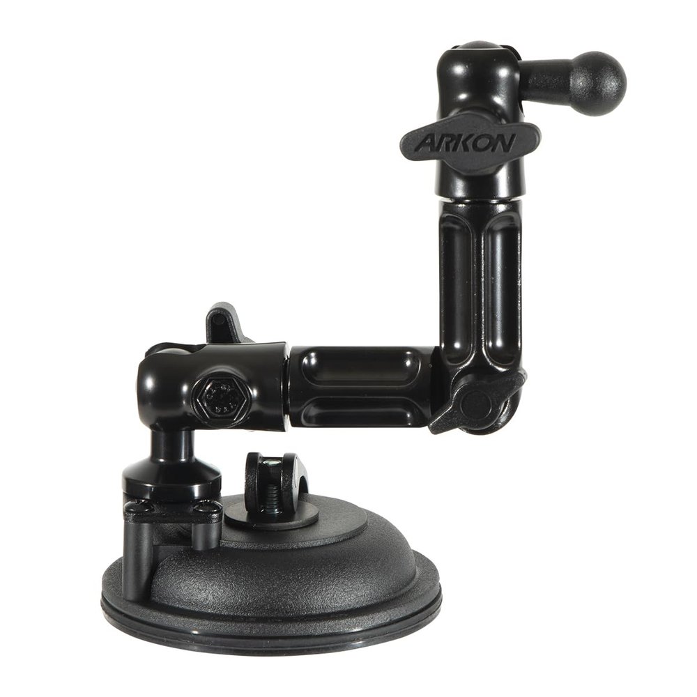 ARKON Mounts Multi-Angle Suction Mount for Windshield, Dashboard, or Any Smooth Surface | Heavy-Duty Materials | High Strength Suction Hold | 360 Degree adjustability HD6802017