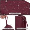FYY Electronic Organizer, Travel Cable Organizer Bag Pouch Electronic Accessories Carry Case Portable Waterproof Double Layers Storage Bag for Cable, Charger, Phone, Earphone, Medium Size, Wine Red view 4