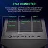 Skytech Gaming Shadow Gaming PC Desktop  AMD Ryzen 7 5700X 3.4 GHz, NVIDIA RTX 4060, 1TB NVME SSD, 16GB DDR4 RAM 3200, 600W Gold PSU, 11AC Wi-Fi, Windows 11 Home 64-bit,Black view 3