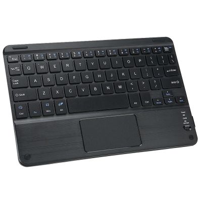 ASHATA Keyboard,9 in Portable Slim Aluminium Alloy Keyboard with Touchpad,Protective Case,Large Battery,for Android,for,for ComputerPCTablet