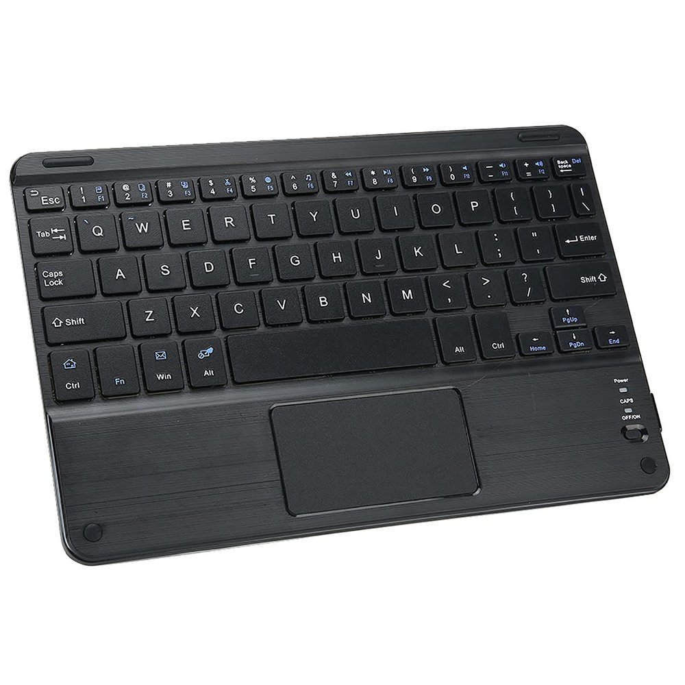 ASHATA Keyboard,9 in Portable Slim Aluminium Alloy Keyboard with Touchpad,Protective Case,Large Battery,for Android,for,for ComputerPCTablet