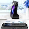 Desktop CD Player with Speakers, ROADOM CD Players for Home, Portable CD Player with Bluetooth Hi-Fi Stereo Sound,Remote Control,Supports CD/Bluetooth/FM Radio/U Disk/AUX/Timer/Repeat,Black view 4
