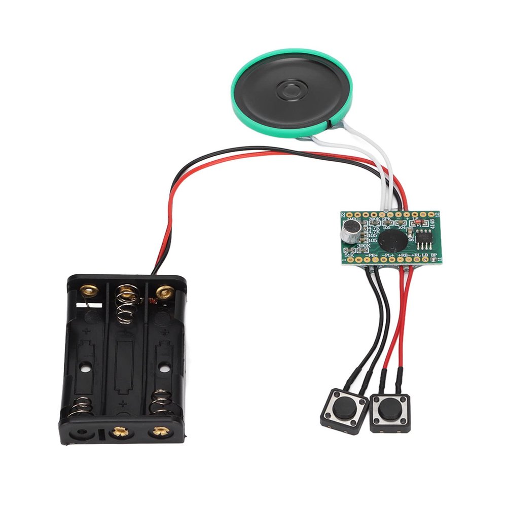 WOOXGEHM Recordable Voice Module, 4 Minutes Greeting Card Module, 16 0.25W Speaker, Button Induction Greeting Card Module for DIY Holiday Crafts Toys Birthday Cake