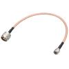 Boxonly Coaxial Cable with RG-142 N Male to Mini UHF Male Connectors Low Loss Coax Cable RG142 50 ohm 30CM/1 Ft view 1