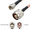 Boxonly Coaxial Cable with RG-142 N Male to Mini UHF Male Connectors Low Loss Coax Cable RG142 50 ohm 30CM/1 Ft view 3