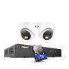 ANNKE AH500 3K AI PoE Security Camera System with Human/Vehicle Detection, 2 PCS IP67 Outdoor Cams with Smart Dual Light, 2.8mm Lens, Color Night Vision, 120 dB WDR, Built in Mic, 1TB Hard Drive view 1