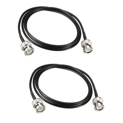 Boxonly 2Pcs Coaxial Cable with BNC Male to BNC Male Connectors Low Loss Coax Cable RG174 50 Ohm 36 Inch/3 Ft