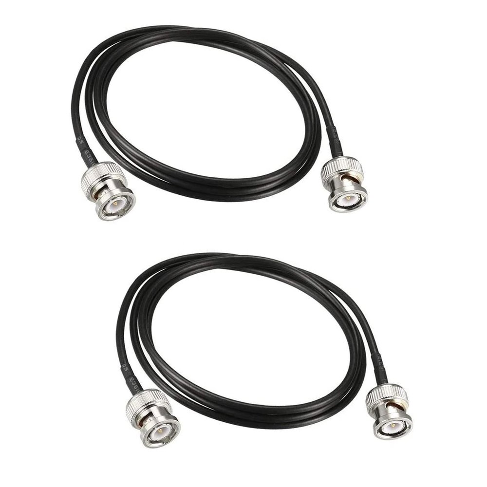 Boxonly 2Pcs Coaxial Cable with BNC Male to BNC Male Connectors Low Loss Coax Cable RG174 50 Ohm 36 Inch/3 Ft