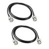 Boxonly 2Pcs Coaxial Cable with BNC Male to BNC Male Connectors Low Loss Coax Cable RG174 50 Ohm 36 Inch/3 Ft view 1
