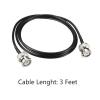 Boxonly 2Pcs Coaxial Cable with BNC Male to BNC Male Connectors Low Loss Coax Cable RG174 50 Ohm 36 Inch/3 Ft view 2