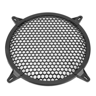 KIMISS 10in Speaker Grill Cover, Circular Speaker Cover, SubWoofer Plastic Mesh Cover, Car Audio Cover Guard Woofer Speaker Modification Cover Car Speaker Grill Audio Speaker Mesh Cover Protector