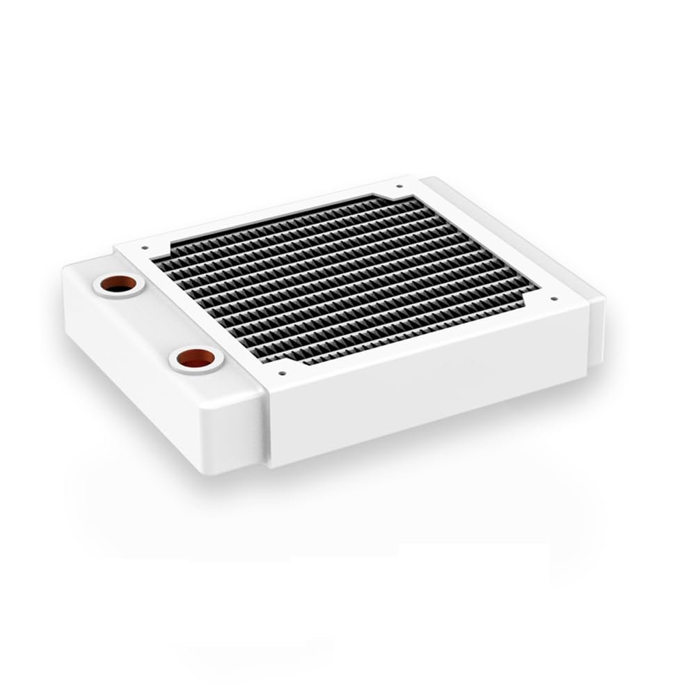 12CM 120MM 240MM 360MM 480MM Copper Radiator Water Cooling Cooler Heat Exchanger (RD120RC-TN-White)