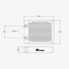 12CM 120MM 240MM 360MM 480MM Copper Radiator Water Cooling Cooler Heat Exchanger (RD120RC-TN-White) view 2
