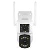 visiPower 3MP Outdoor Dual Lens Smart WiFi Surveillance Security IP Camera Dual Perspectives Motion Detection Alarm FullColor Pan 355/Tilt 90 Home Garage Garden Yard view 1