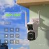visiPower 3MP Outdoor Dual Lens Smart WiFi Surveillance Security IP Camera Dual Perspectives Motion Detection Alarm FullColor Pan 355/Tilt 90 Home Garage Garden Yard view 2