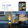 visiPower 3MP Outdoor Dual Lens Smart WiFi Surveillance Security IP Camera Dual Perspectives Motion Detection Alarm FullColor Pan 355/Tilt 90 Home Garage Garden Yard view 3