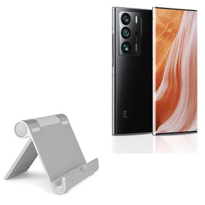 BoxWave Stand and Mount Compatible with ZTE Axon 40 Ultra Space Edition - VersaView Aluminum Stand, Portable, Multi Angle Viewing Sturdy