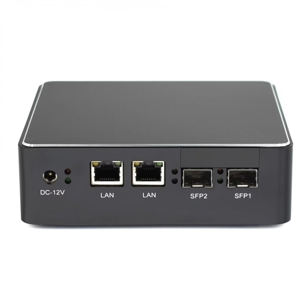 Mini PC Dual SFP, Celeron J1900, Windows10 pro, 8GB DDR3 128GB SSD, SATA 3.0, i225 2.5G Lan, RJ45 COM, USB3.0, VGA, Mini PCI E, Wifi, SIM Slot, Support 3G/4G Module, Fiber Optic Terminal Equipment