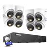 ANNKE AH500 3K AI PoE Security Camera System with Human/Vehicle Detection, 8 PCS IP67 Outdoor Cams with Smart Dual Light, 2.8mm Lens, Color Night Vision, 120 dB WDR, Built in Mic, 2TB Hard Drive view 1