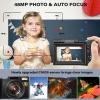 4K Digital Camera for Photography, Autofocus 48MP Vlogging Camera for YouTube with 16X Digital Zoom Macro Camera, 3180Flip Screen Compact Video Camera with Liftable Flash, SD Card&2 Batteries view 2