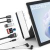 Surface Pro 9/Pro 11 Hub Docking Station, 7 in 1 Triple Display Surface Pro 9 Accessories with 4K HDMI +8K Video Display USB-C Thunerbolt 4 (40G Data+100W Charge), 3.5mm Audio for Surface Pro 9/10/11 view 1
