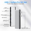 Surface Pro 9/Pro 11 Hub Docking Station, 7 in 1 Triple Display Surface Pro 9 Accessories with 4K HDMI +8K Video Display USB-C Thunerbolt 4 (40G Data+100W Charge), 3.5mm Audio for Surface Pro 9/10/11 view 2