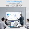 Surface Pro 9/Pro 11 Hub Docking Station, 7 in 1 Triple Display Surface Pro 9 Accessories with 4K HDMI +8K Video Display USB-C Thunerbolt 4 (40G Data+100W Charge), 3.5mm Audio for Surface Pro 9/10/11 view 3