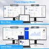 Surface Pro 9/Pro 11 Hub Docking Station, 7 in 1 Triple Display Surface Pro 9 Accessories with 4K HDMI +8K Video Display USB-C Thunerbolt 4 (40G Data+100W Charge), 3.5mm Audio for Surface Pro 9/10/11 view 4