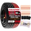 1/0 Gauge Wire Copper Clad Aluminum CCA-Car Amplifier Power & Ground Cable,Primary Automotive Wire,Battery Cable for Car Audio Speaker,Solar, Auto, Marine & RV Trailer(20ft Black+20ft Red) view 1