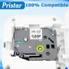 Pristar 8 Pack Tz Tape 18mm 0.7 Inch Laminated Clear TZe-141 TZ-141 Compatible for Brother P Touch TZe Tape for PTD400 PTD600 PTD1880 PT1890W Label Maker 18 mm Label Tape, 3/4 Inch x 26.2 ft view 2