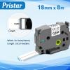 Pristar 8 Pack Tz Tape 18mm 0.7 Inch Laminated Clear TZe-141 TZ-141 Compatible for Brother P Touch TZe Tape for PTD400 PTD600 PTD1880 PT1890W Label Maker 18 mm Label Tape, 3/4 Inch x 26.2 ft view 3