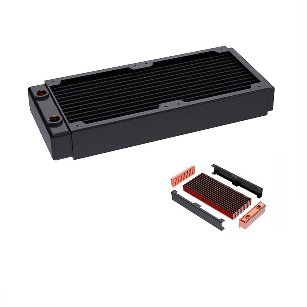 12CM 120MM 240MM 360MM 480MM Copper Radiator Water Cooling Cooler Heat Exchanger (240RC-TK Dual Rows)