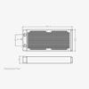 12CM 120MM 240MM 360MM 480MM Copper Radiator Water Cooling Cooler Heat Exchanger (240RC-TK Dual Rows) view 2