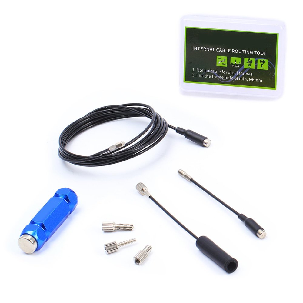 UPQRSG Bike Internal Cable Routing Tool, Plastic Metal Excellent Craftsmanship Internal Cable Routing Kit, Rapid Detachable Light Weight Bike Cable Kit, for Maintenance[1 Set]