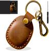 Timyca for Airtag Keyring Holder 1 Pack-Genuine Leather for Airtag Holder with Cross Screwdriver,Scratch-Resistant for Apple Air Tag.Handmade Suitable for Air Tag. Keyring.Waterproof Case view 1