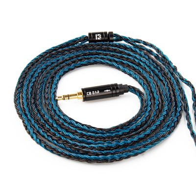 2 Meter Length MMCX Cable, Upgraded in Ear Monitor Cable, KBEAR Replacement IEM Extension Headphones Wire for Shure se215, se215 pro, se846, se425, se535 in Ear Headphones, iems (mmcx, 2.5mm Plug)